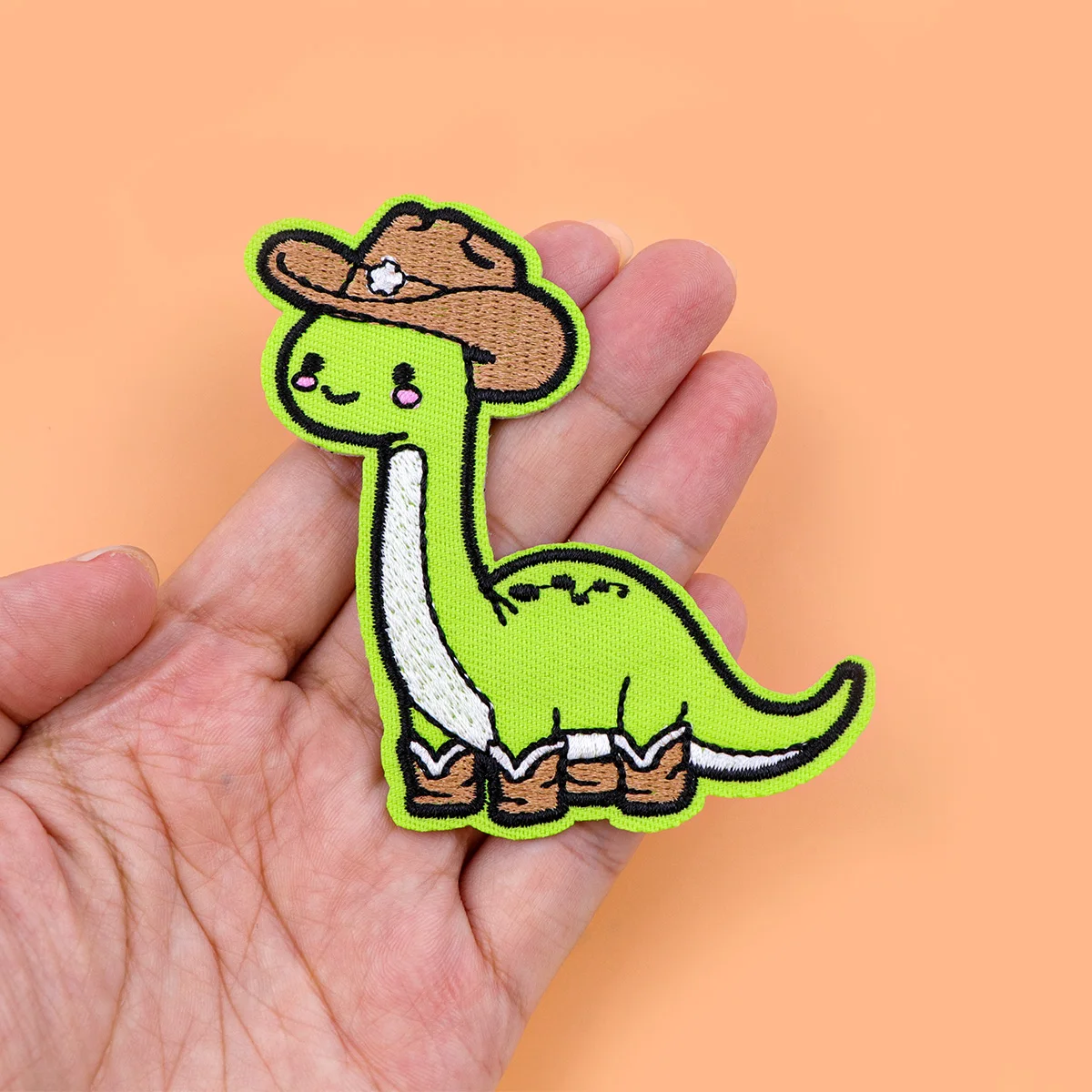 Parche bordado dinosaurio termoadhesivo – Para ropa y complementos