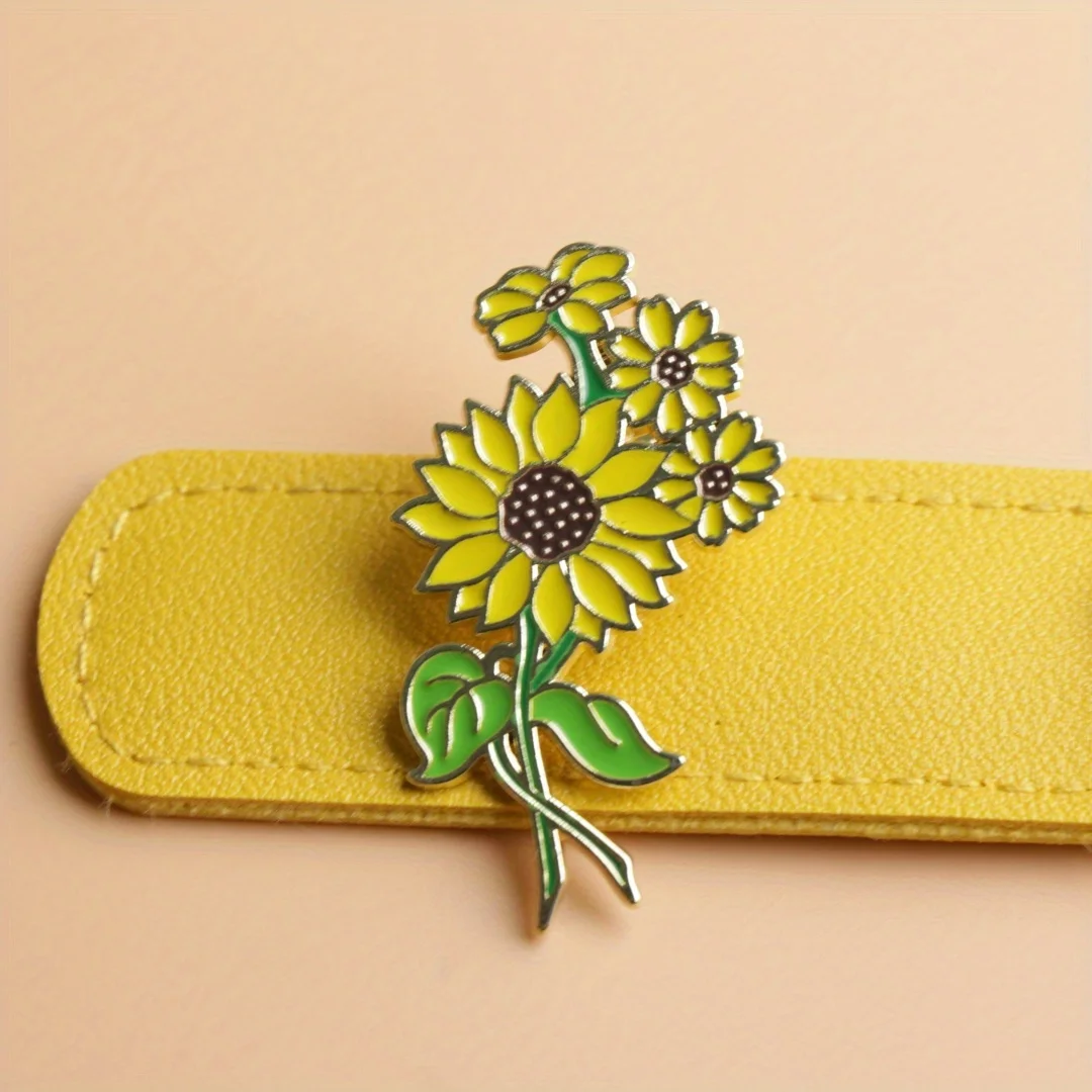 Pin de solapa esmalte flor divertida – Broche para mochila - imagen 3