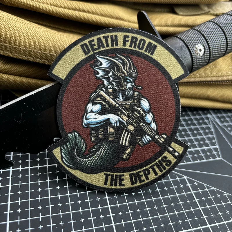 Poseidon Parche tactico militar - insignia para mochila con gancho - imagen 2