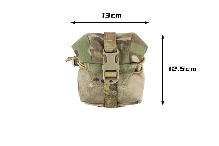 Bolsa táctica MOLLE M67 con solapa camuflaje colgante para granadas - imagen 4