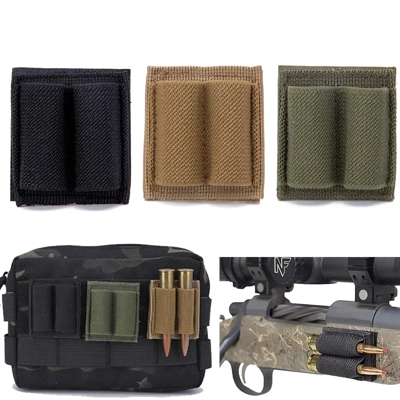 Porta municiones táctico para rifle con funda y parche adhesivo - imagen 3