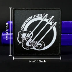 Parche tactico Punk con Velcro – Insignia militar para outdoor
