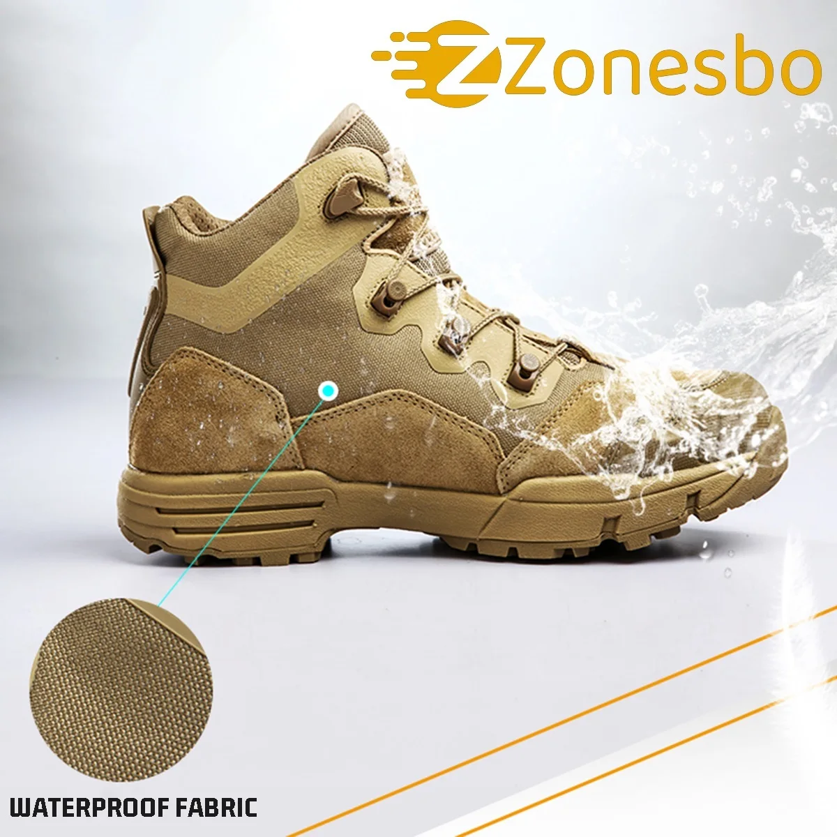Botas tácticas de combate tobillo antideslizantes ligeras - imagen 2