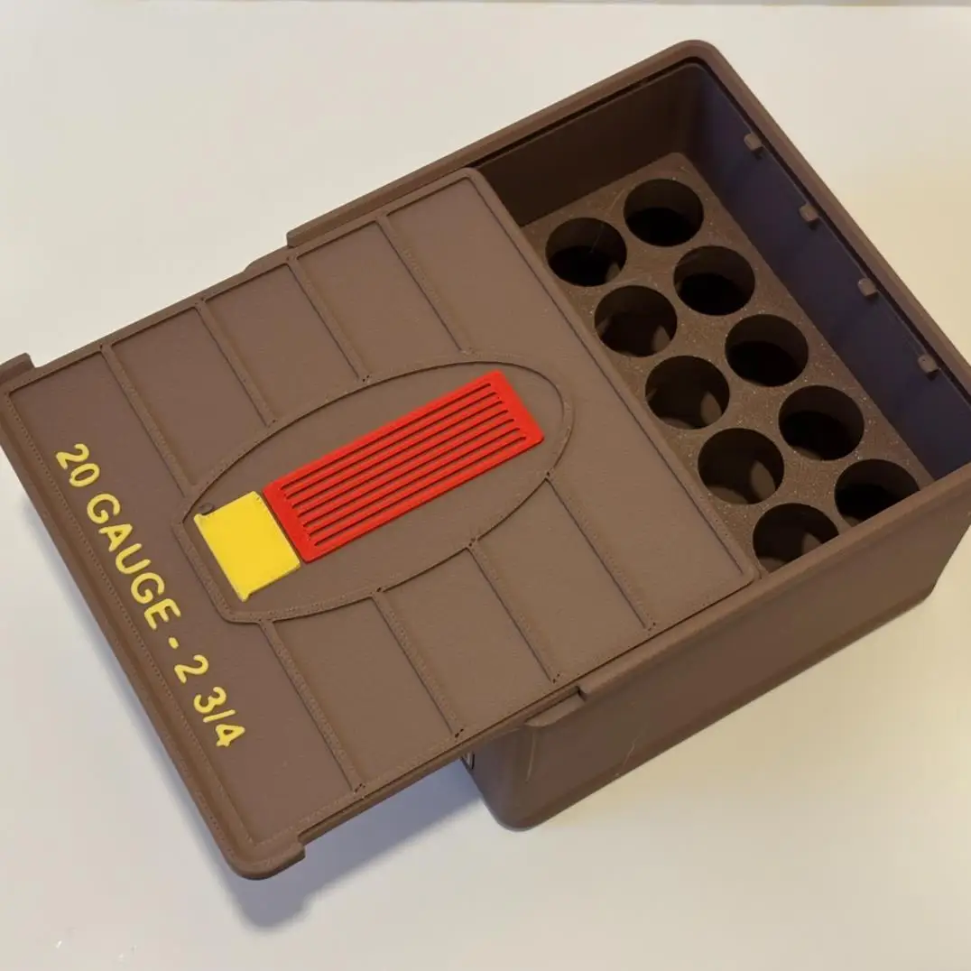 Caja de almacenamiento para cartuchos de escopeta – impresa durable - imagen 2
