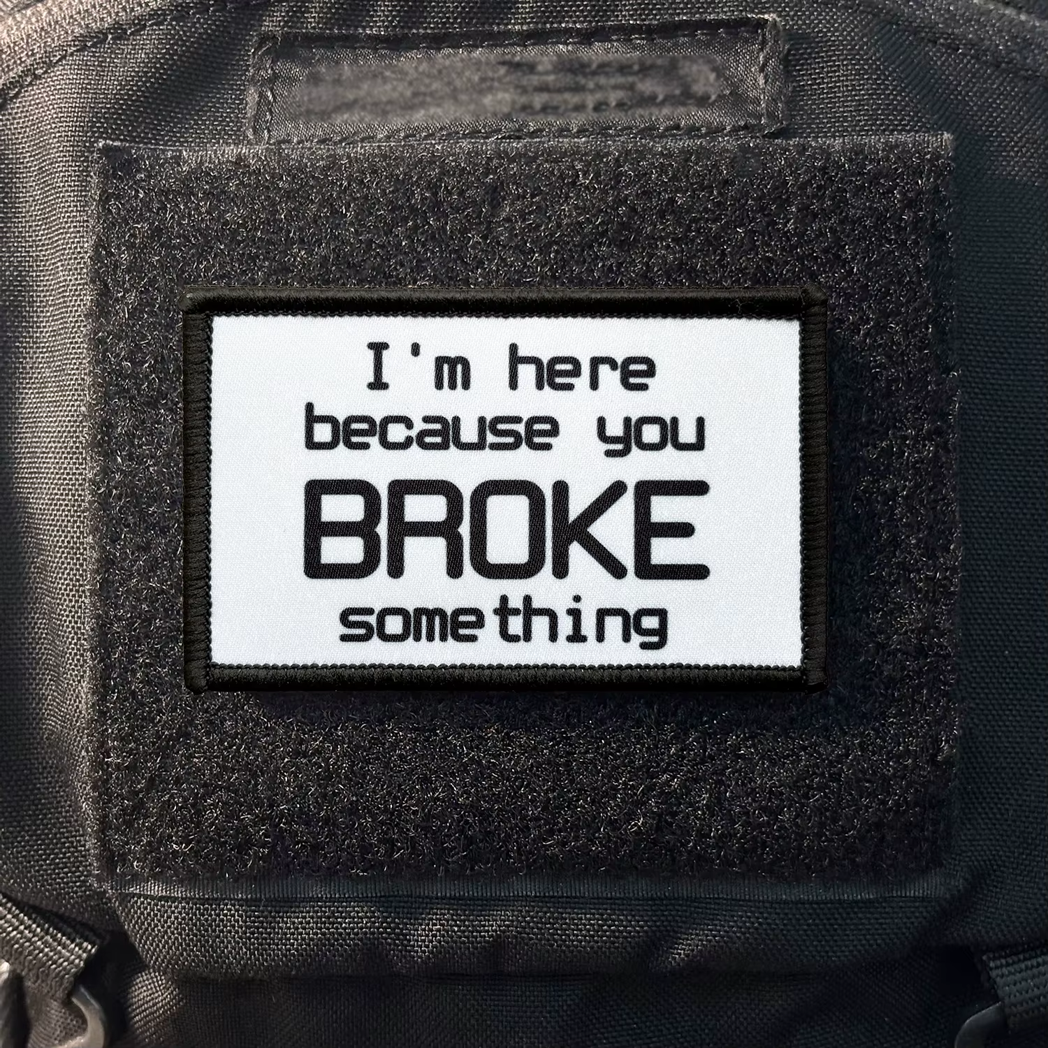 Parche morale 'I'm Here for You' bordado con cierre velcro - imagen 5