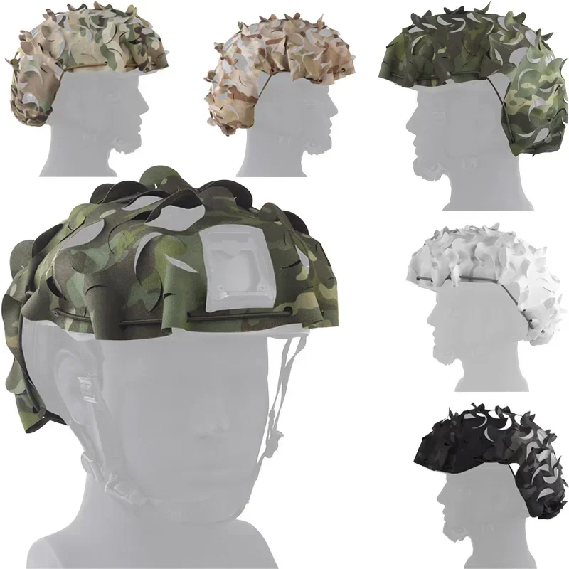 Funda de casco táctico FAST de malla transpirable camuflaje - imagen 2