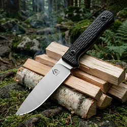 Cuchillo de hoja fija exterior G10 con funda táctica duradera