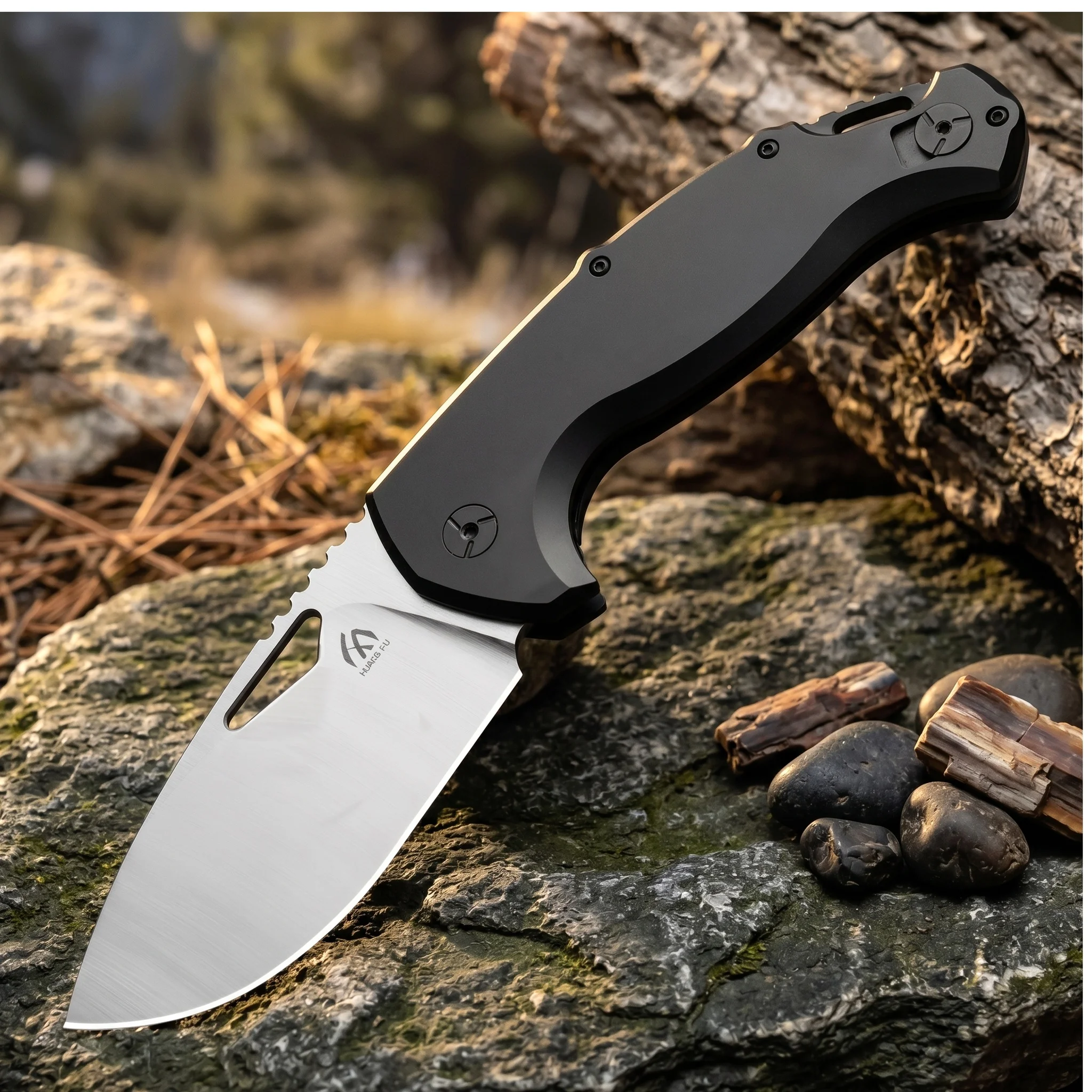 Cuchillo plegable multiusos táctico para outdoor y campamento - imagen 4