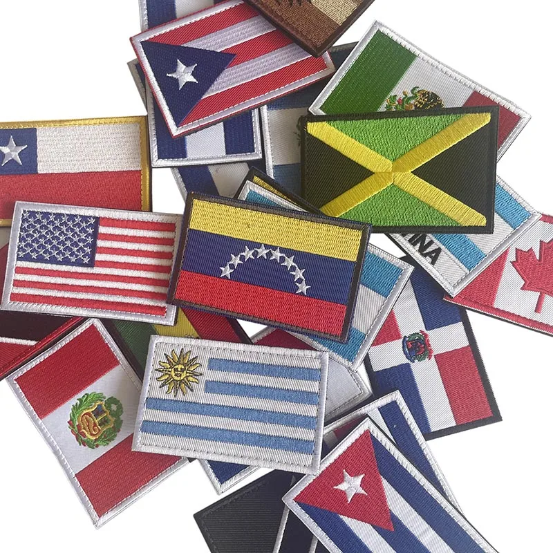 Parches bordados termoadhesivos banderas América Latina – Uso táctico - imagen 4