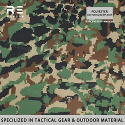 Tela ripstop táctica impermeable camuflaje digital Marines Mexicanos