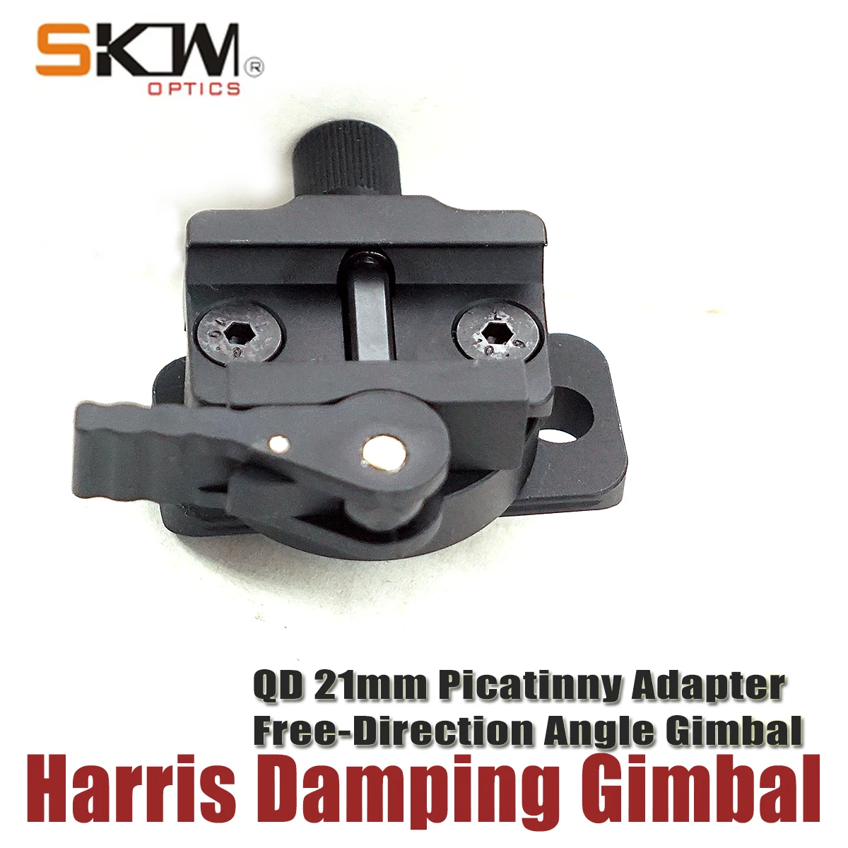 SKWoptics Harris Damping Gimbal adaptador Picatinny aluminio 21 mm - imagen 2