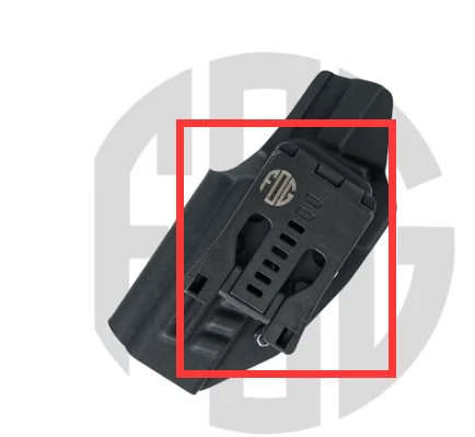 Fondina Kydex IPDA/IPSC para GLK17/19/34 con enganche rápido