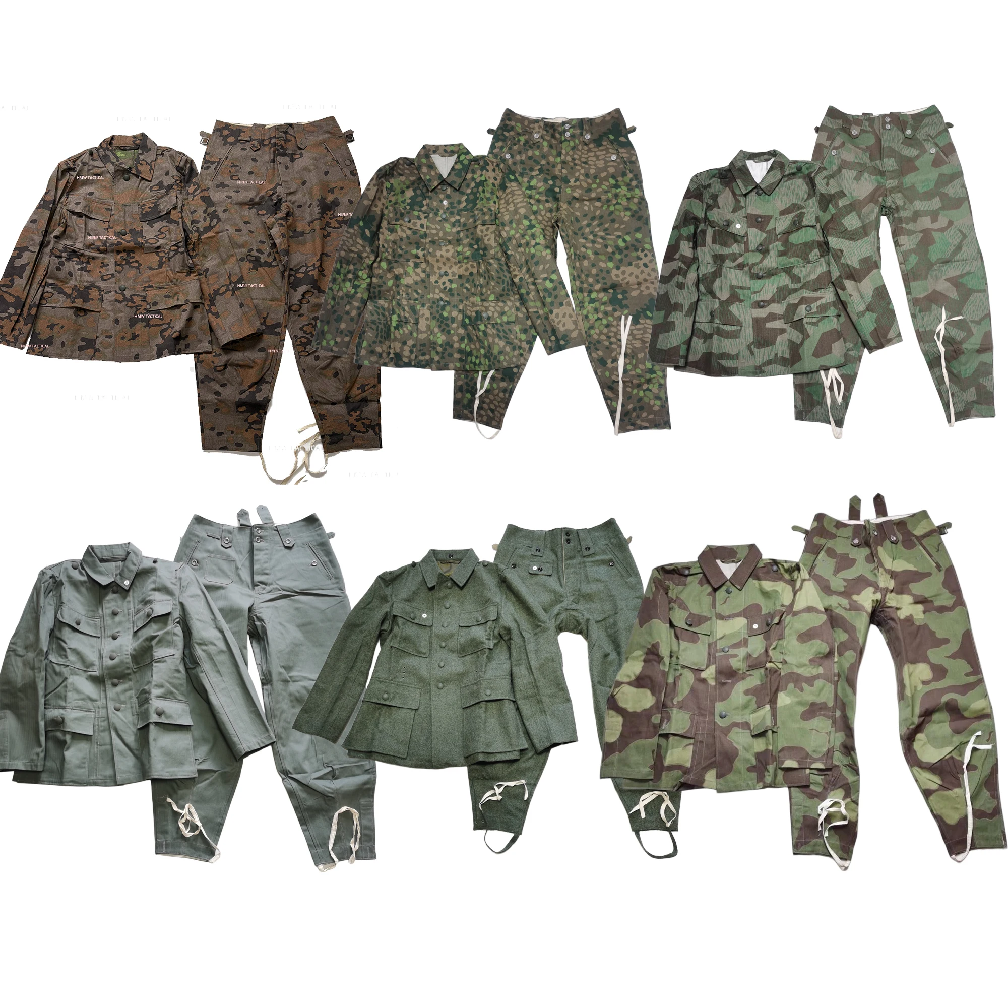 Conjunto camuflaje M43 lana, DOT44 y M29 chaqueta con pantalón campo - imagen 5