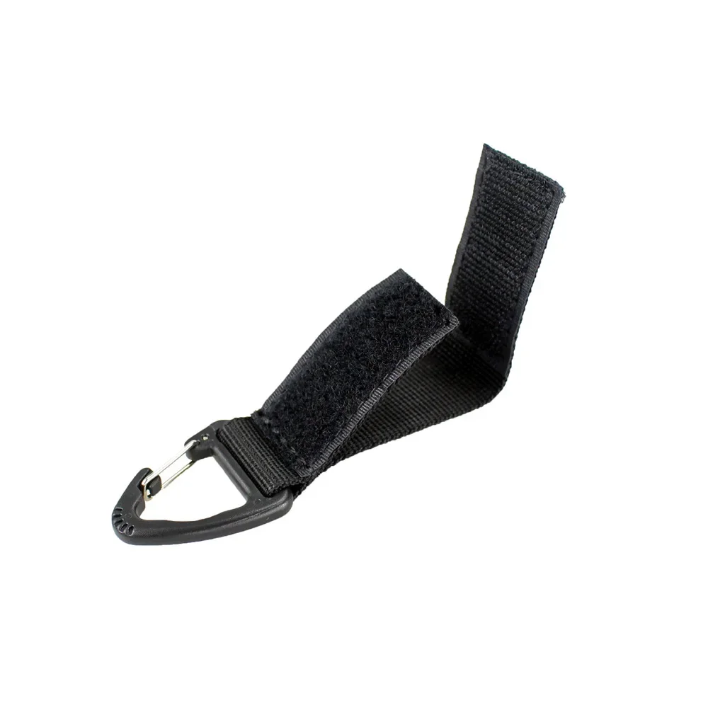 Cinturón MOLLE táctico de nylon con mosquetón y llavero - imagen 5