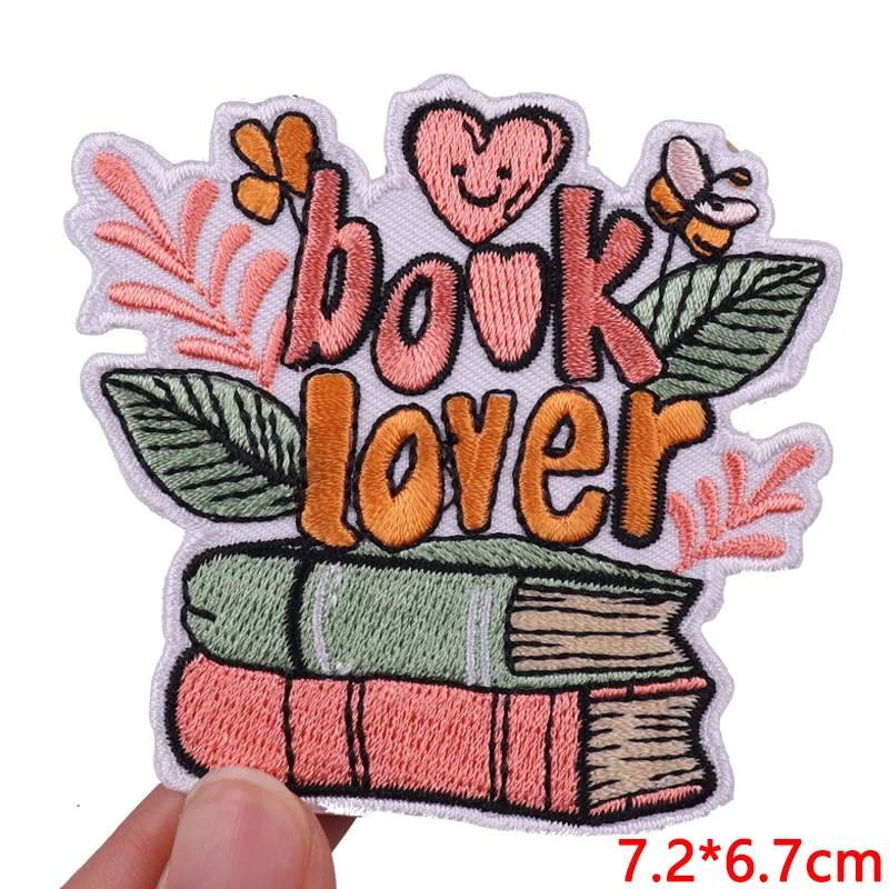 Parche bordado termoadhesivo letras dibujos amor para planchar - imagen 3