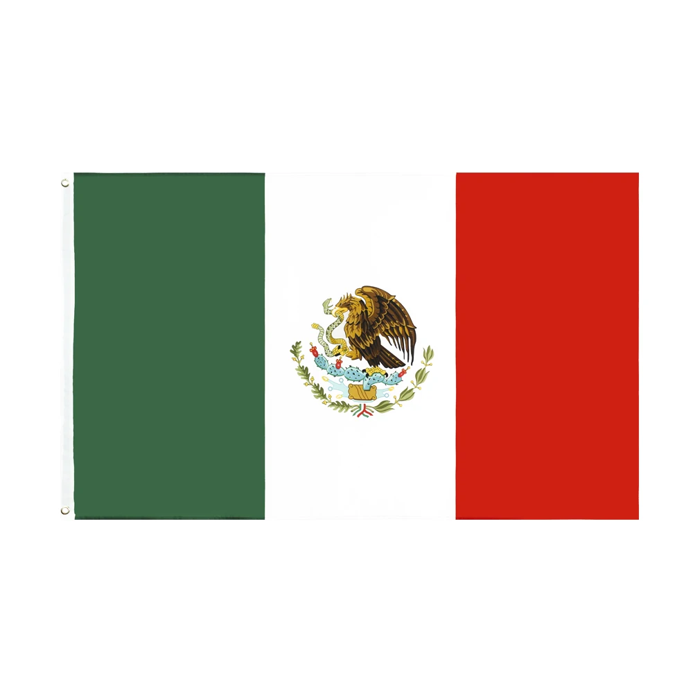 Bandera de México 90x150 cm – Nacional para exterior o decoración - imagen 4