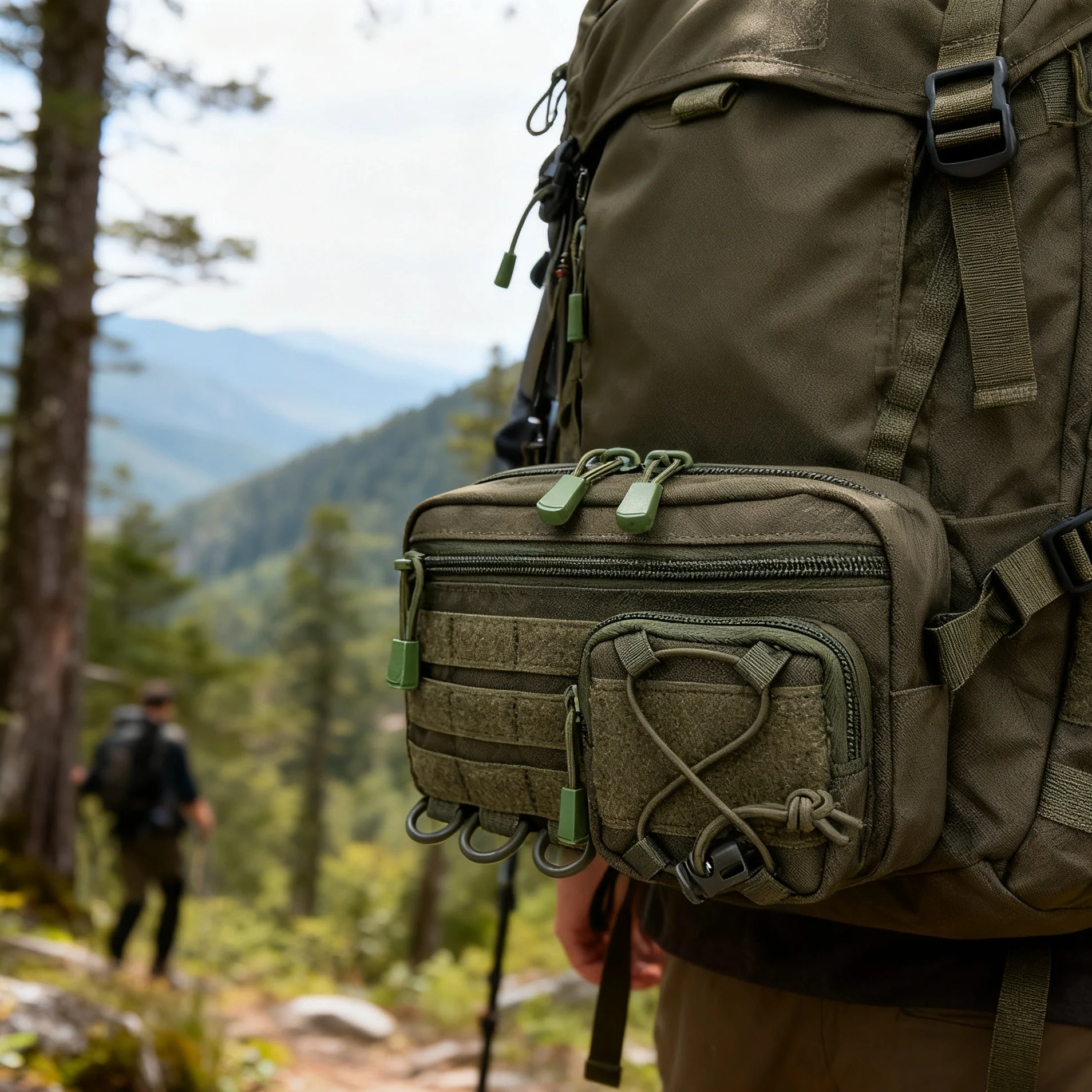 Bolsa organizadora modular con sistema MOLLE
