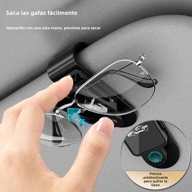 Clip parasol coche gafas de sol – Retenedor multifunción automóvil - imagen 5