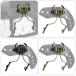 Soporte táctico de auriculares para riel de casco con rotación 360 grados