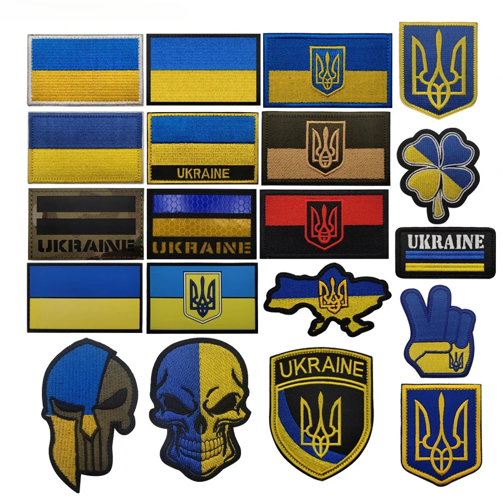 Parche velcro táctico Ukraine – Bandera escudo adhesivo