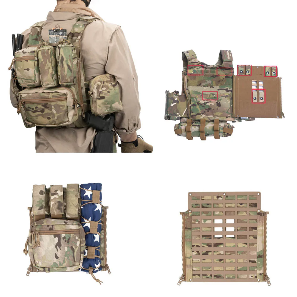 Spiritus Systems panel trasero MOLLE para chaleco LV119