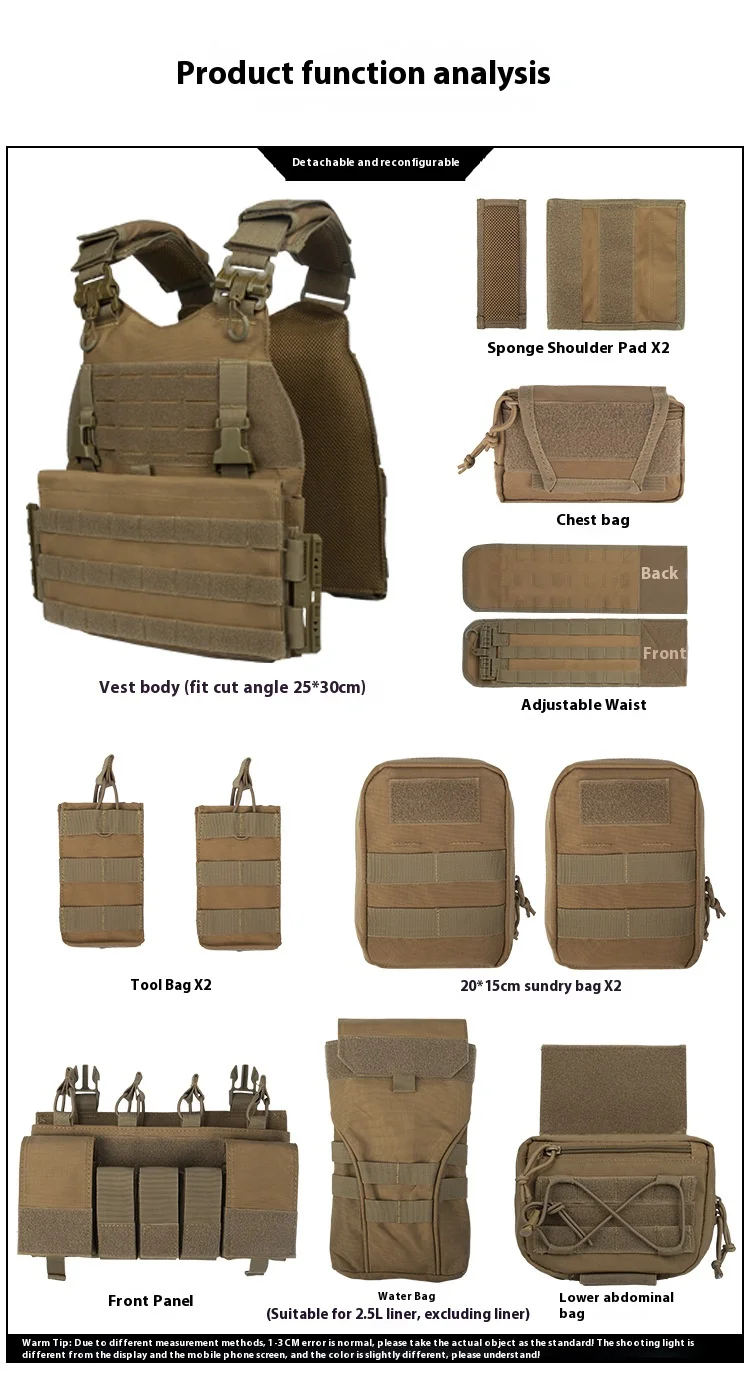 Detalle del panel frontal y compartimentos para accesorios