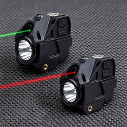 Puntero láser táctico recargable USB verde para Glock y 1911