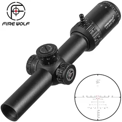 Fire Wolf Mira telescópica táctica retícula SFP con luz roja y verde
