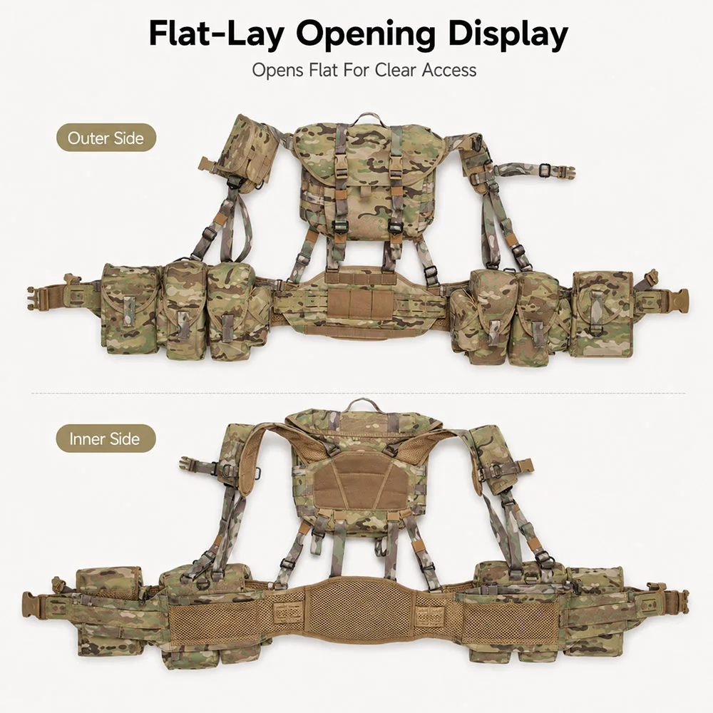 Chaleco táctico modular ajustable con bolsas utilitarias - imagen 3