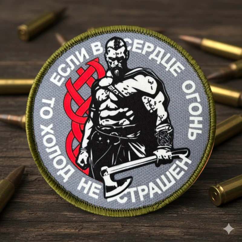 Nordic Warrior Parche táctico militar de soldado con velcro - imagen 2