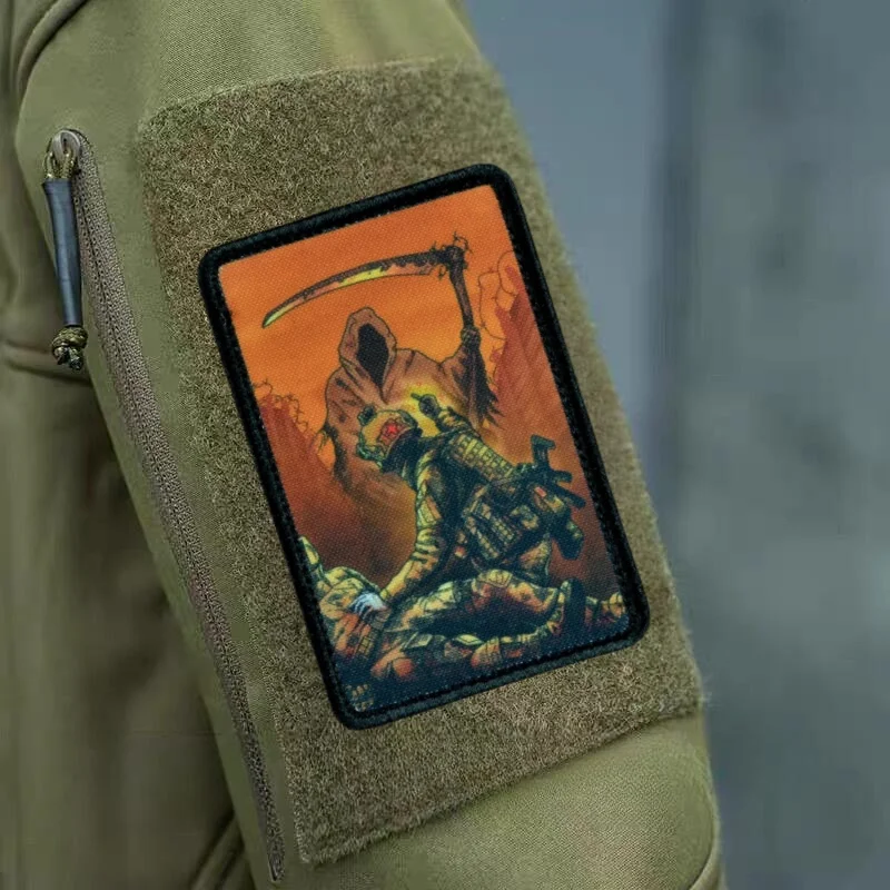 Diseño militar “No hoy” y soldado médico