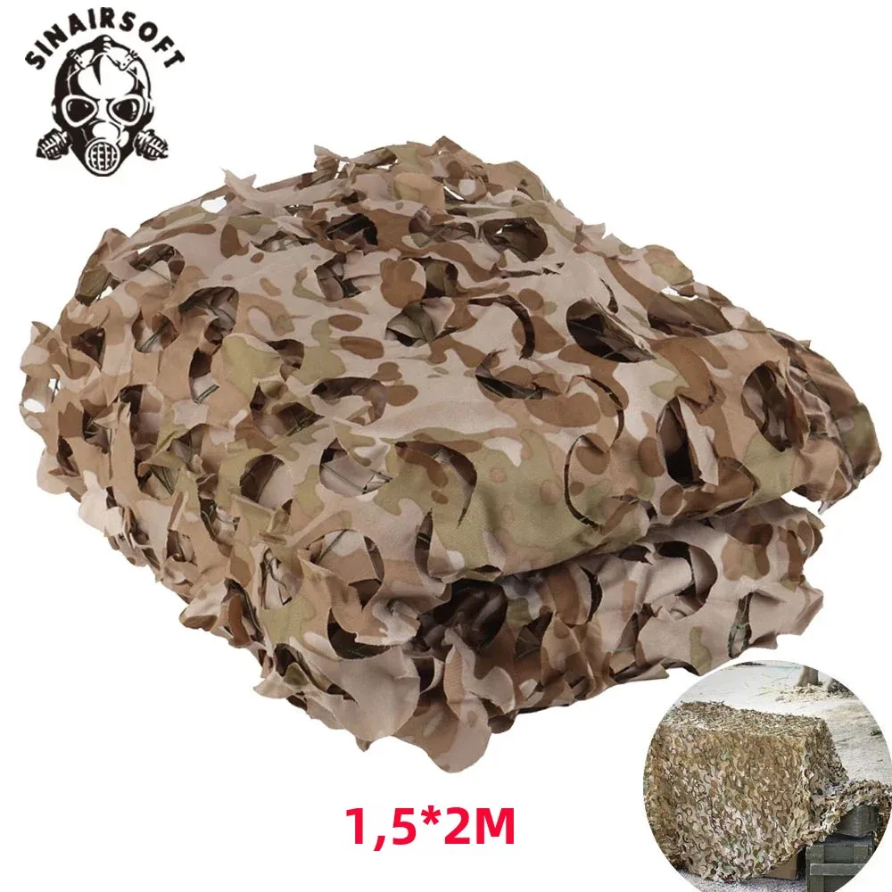 Red de camuflaje táctica ripstop para caza airsoft y entrenamiento