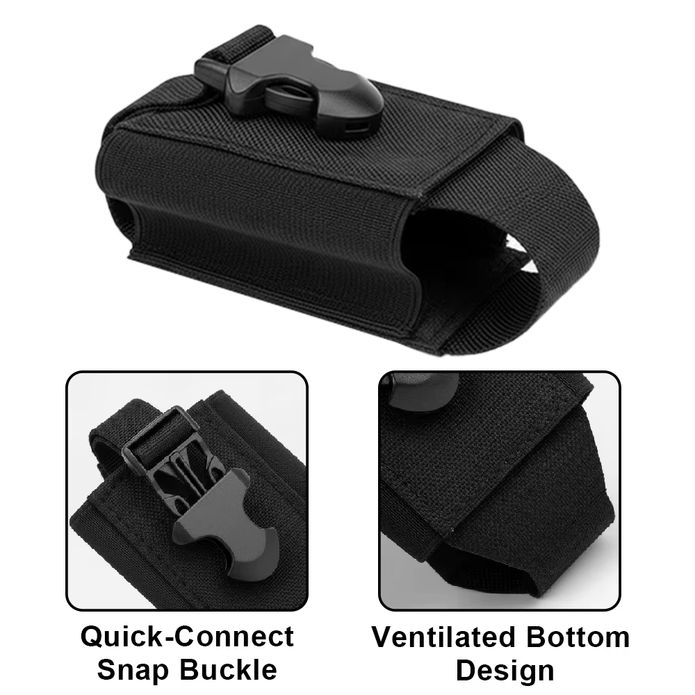 Funda táctica MOLLE para walkie-talkie, linterna y cinturón táctico - imagen 2