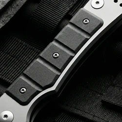 Cuchillo plegable táctico para exteriores, emergencia en camping