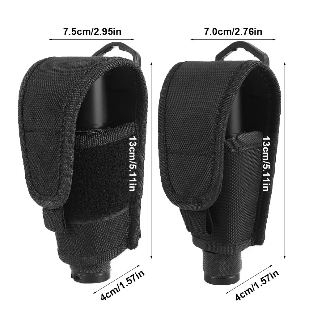 Funda táctica MOLLE para linterna – Soporte cinturón antorcha - imagen 5