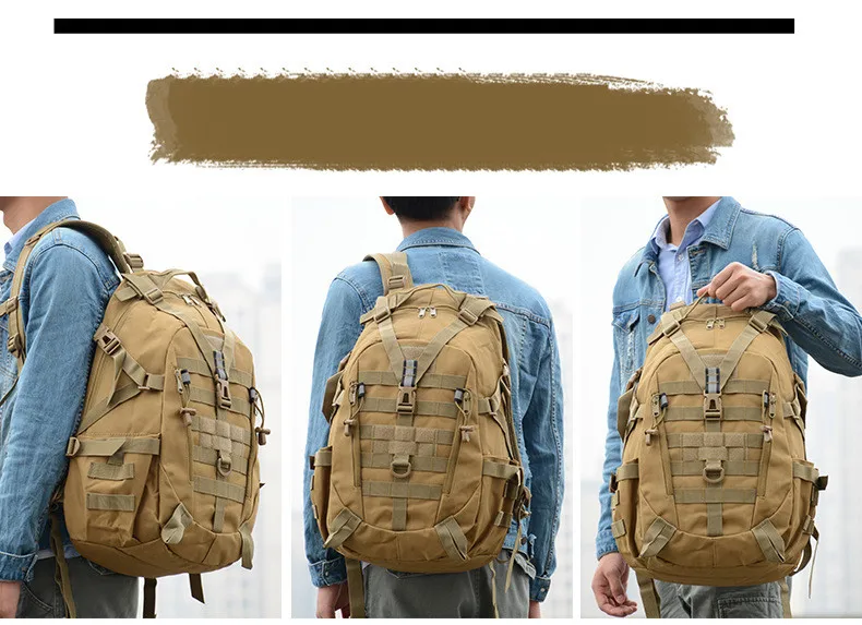 Mochila en color verde militar