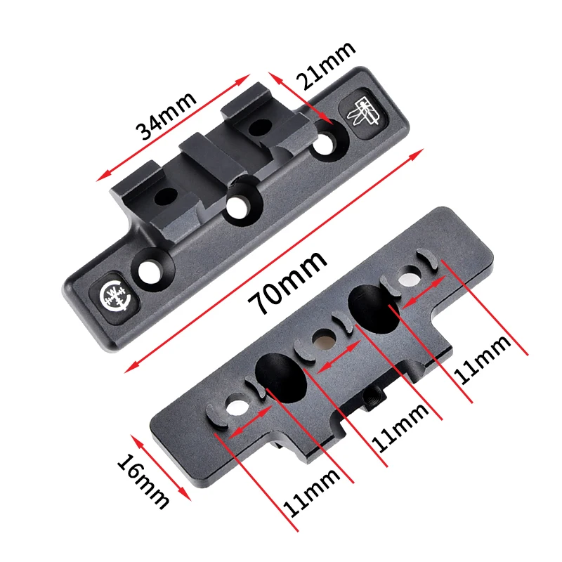Soporte linterna WADSN Thorntail2 M600 M300 Mlok - imagen 2