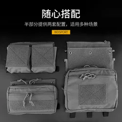 LV-119 panel trasero táctico MOLLE expandible con almacenamiento