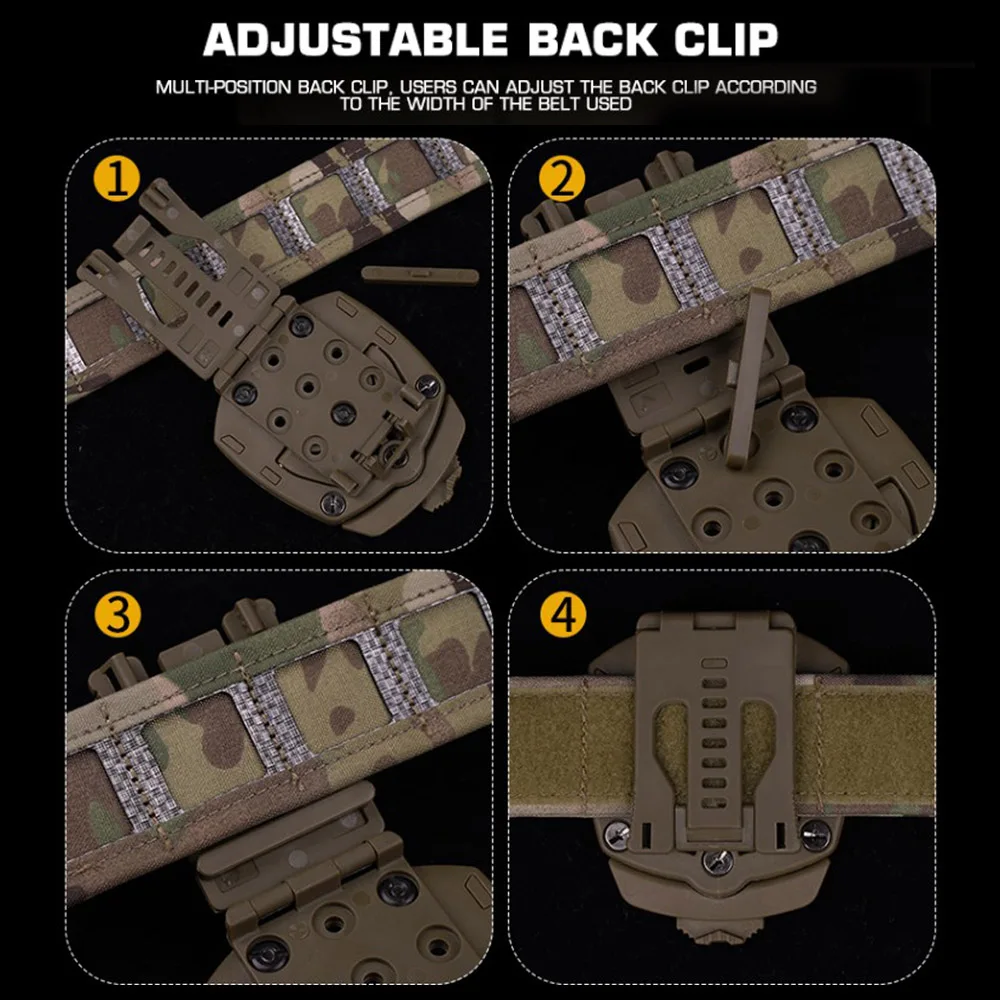 Adaptador base giratorio 360° QLS para plataforma de pierna Airsoft - imagen 5