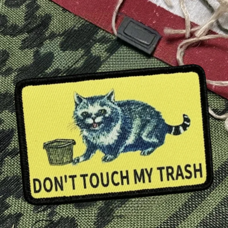 Parche táctico de moral con velcro gato Non'Touch My Trash - imagen 5
