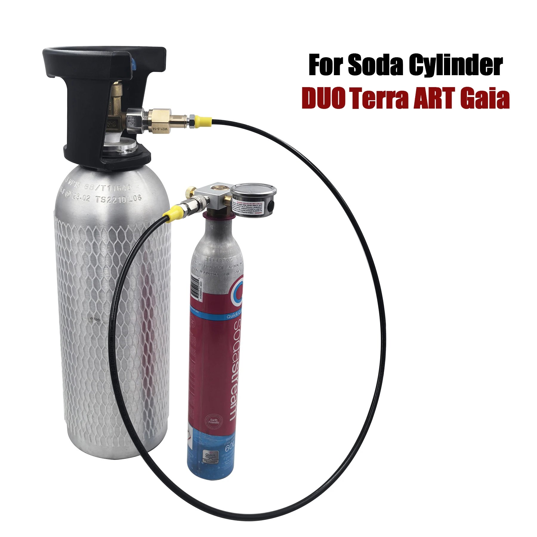 Adaptador CO2 para estaciones de llenado – Soda Terra Gaia DUO ART - imagen 2