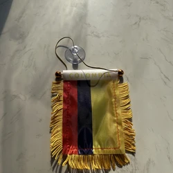 Bandera Colombia para ventana de coche, poliéster doble cara
