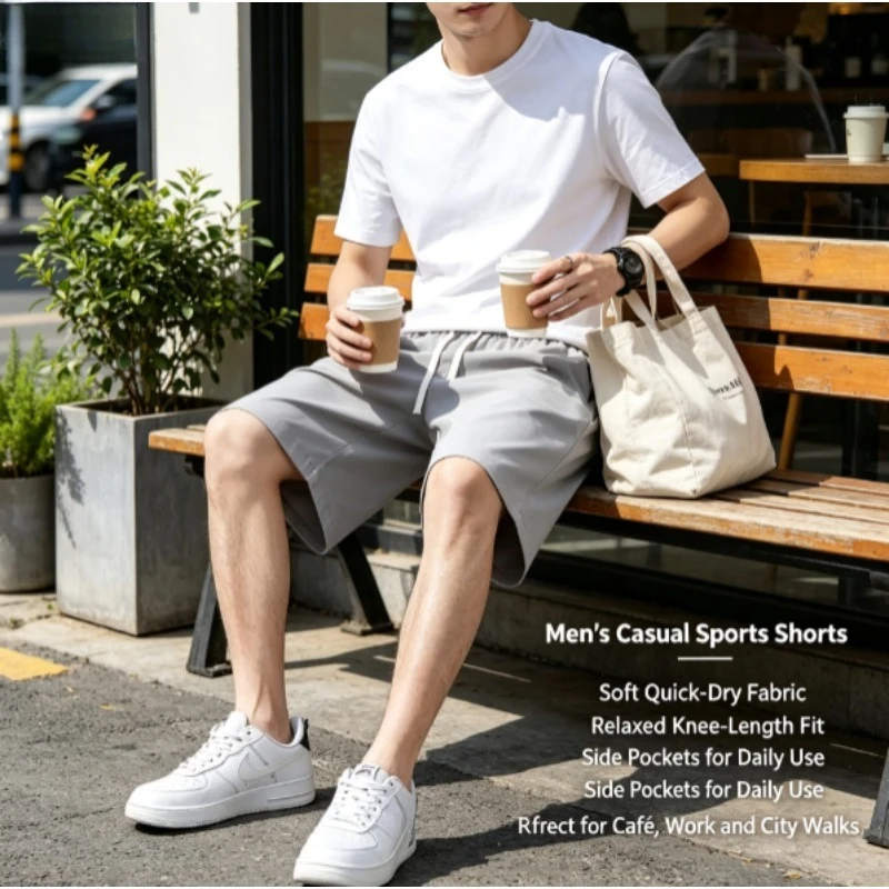 Pantalones cortos de secado rápido outdoor holgados para verano