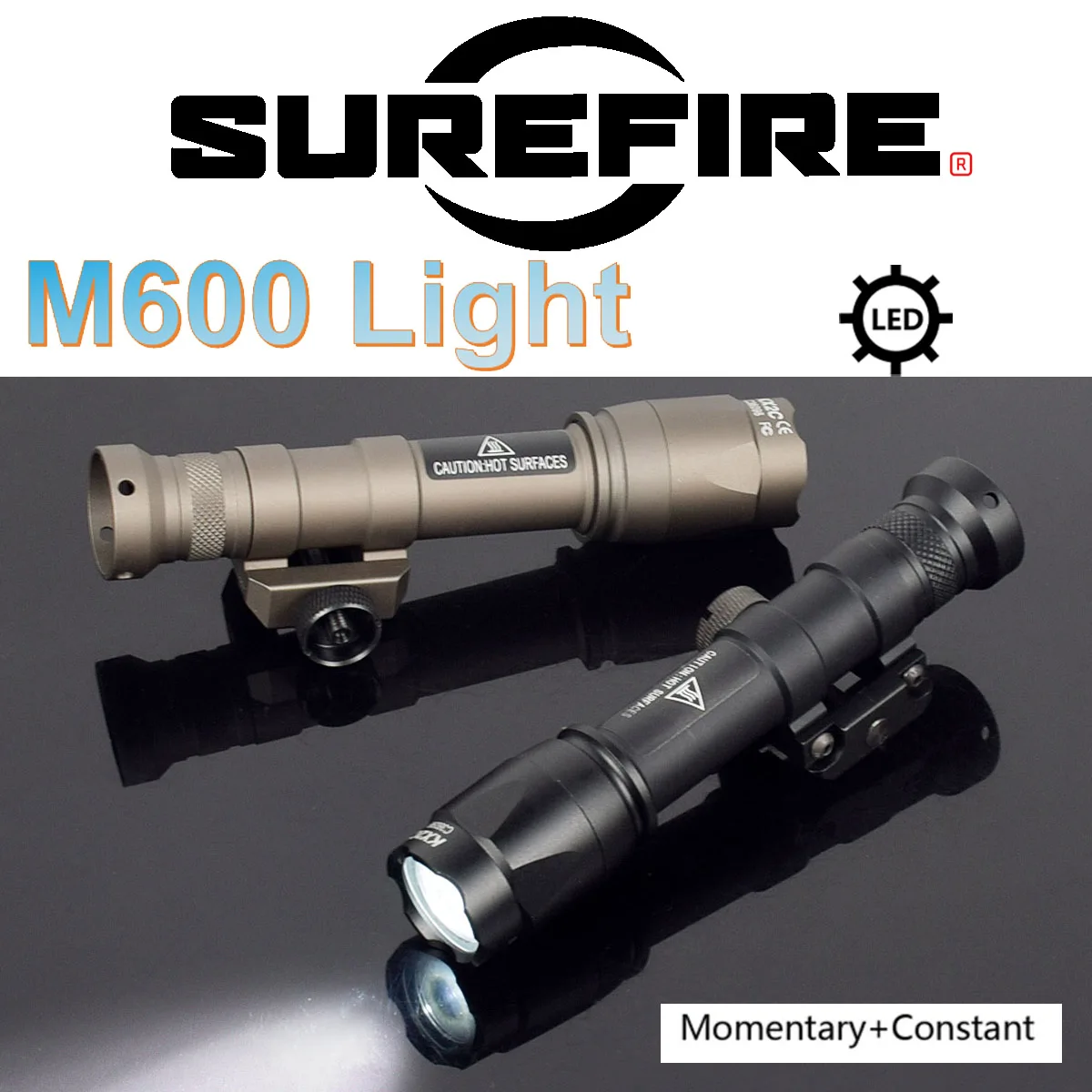 Linterna táctica Surefire M600 LED con interruptor de presión dual - imagen 2
