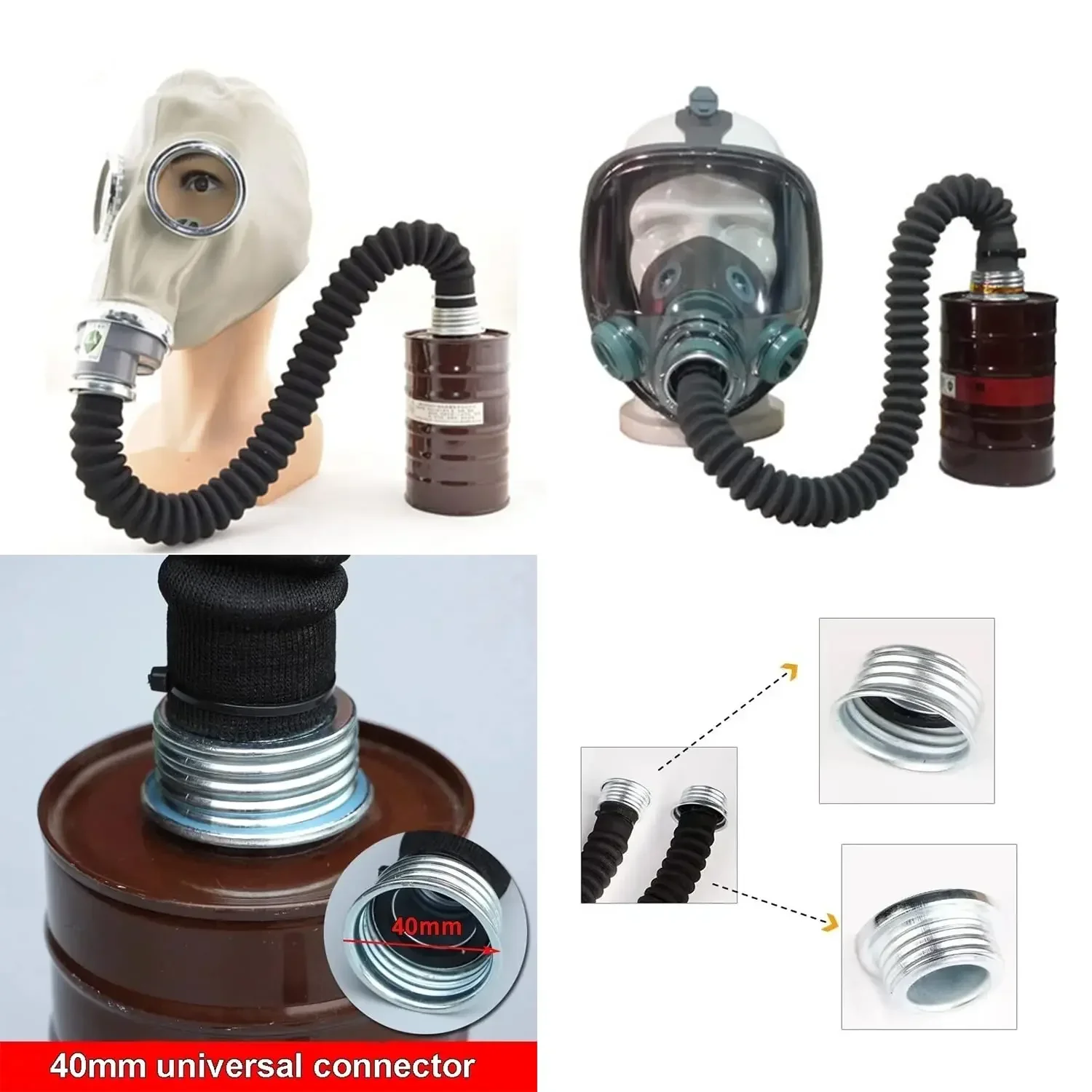 Tubo RD40 para máscara antigás – Accesorio respiración táctico - imagen 5