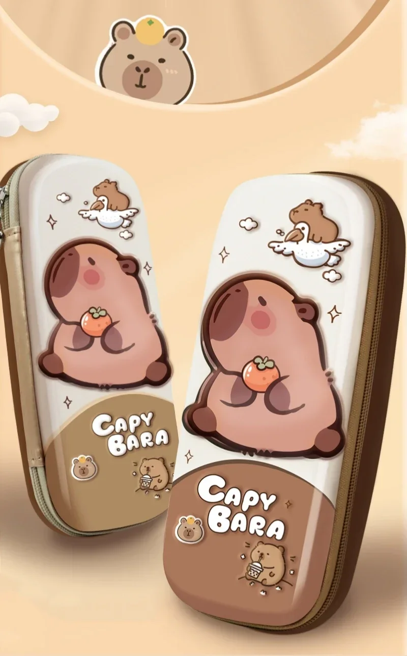 Estuche de lápices con diseño de capibara