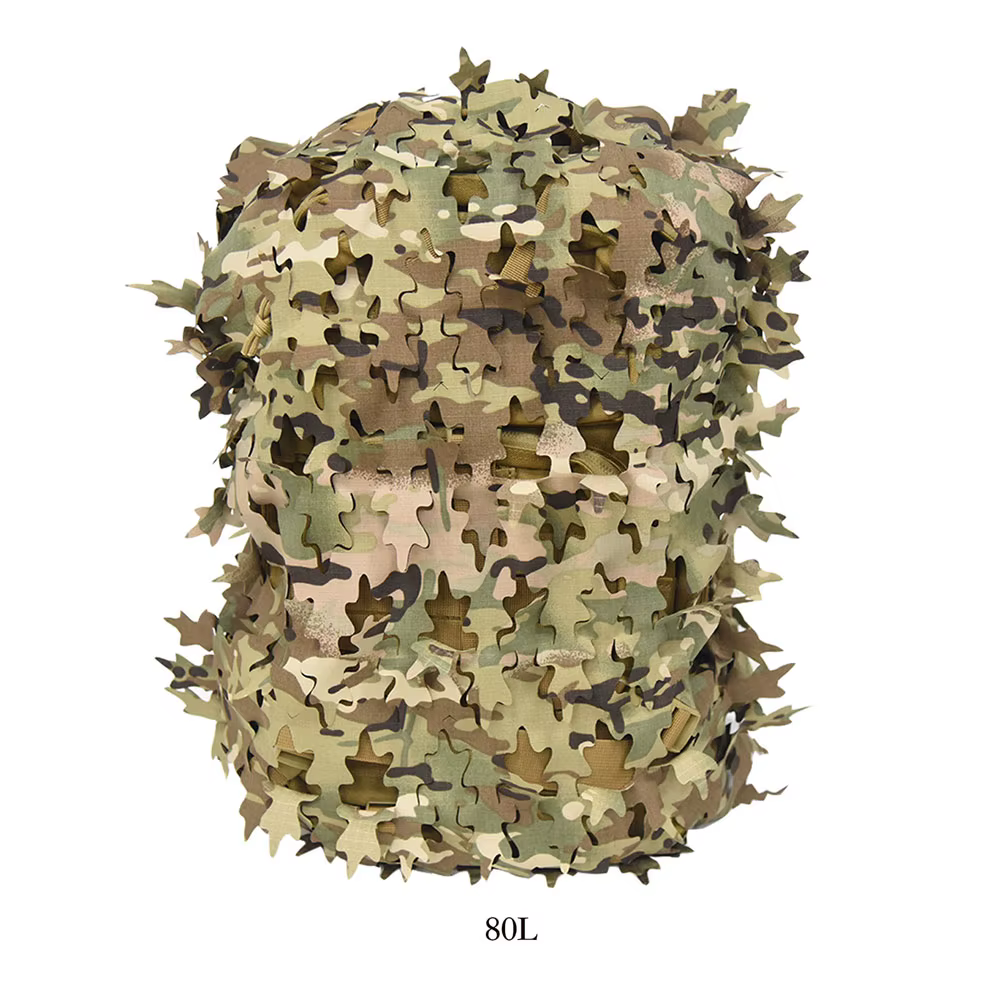 Funda camuflaje para mochila hoja biónica 3D corte láser