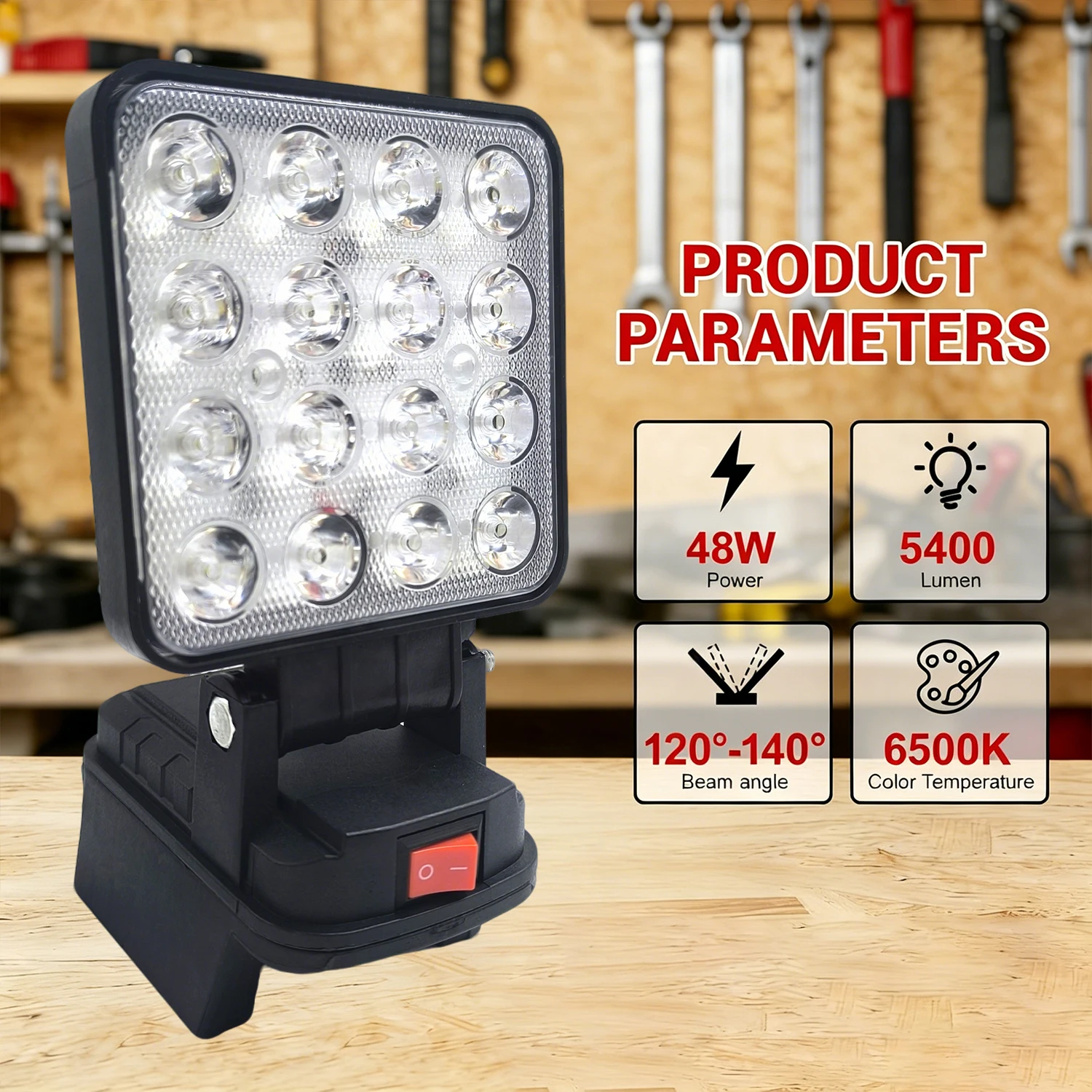 Milwaukee foco LED inalámbrico con lente reforzada para exterior - imagen 5
