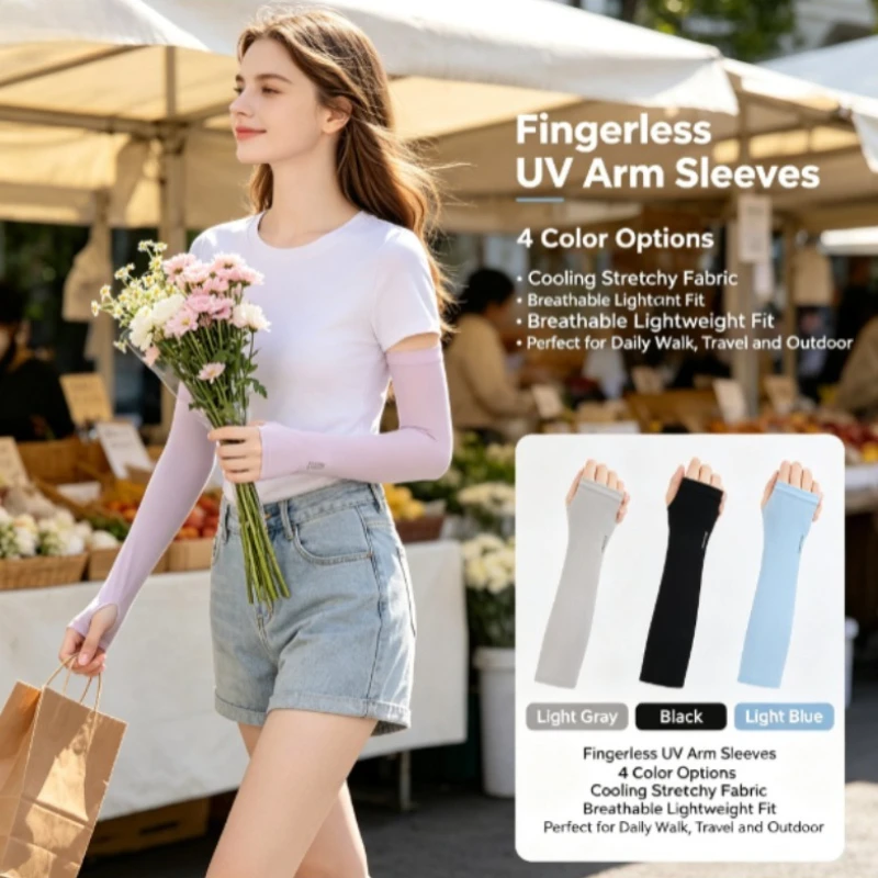 Mangas refrigerantes brazo anti-UV transpirables - imagen 2