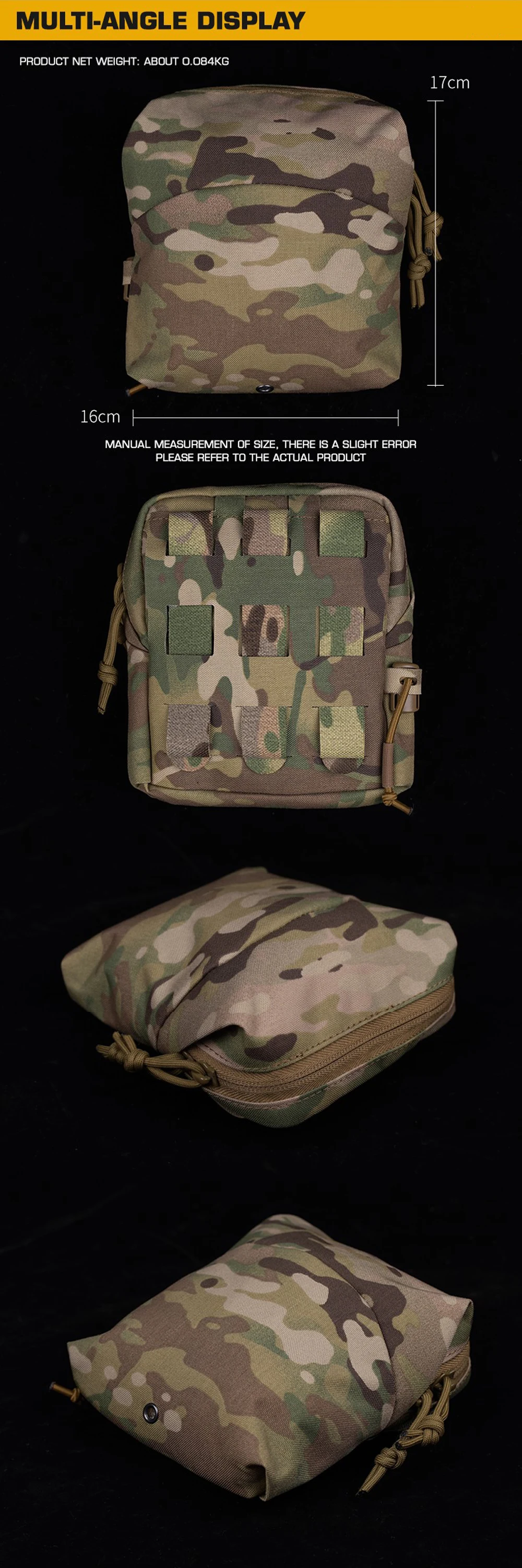Detalle del diseño táctico MOLLE